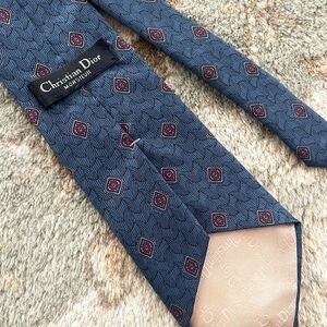 Dior Christian Dior Designer Blue 100% Silk Tie